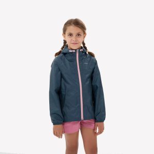Áo khoác leo núi chống thấm nước - VU100 Zip - Trẻ em 7-15 tuổi