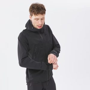 Áo khoác leo núi chống thấm nước dành cho nam VU400 - Đen