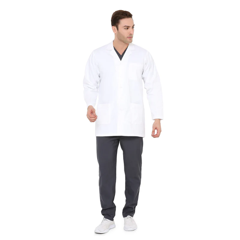 Premium Men’s Doctor Apron Coat / Lab Coat Full Sleeves