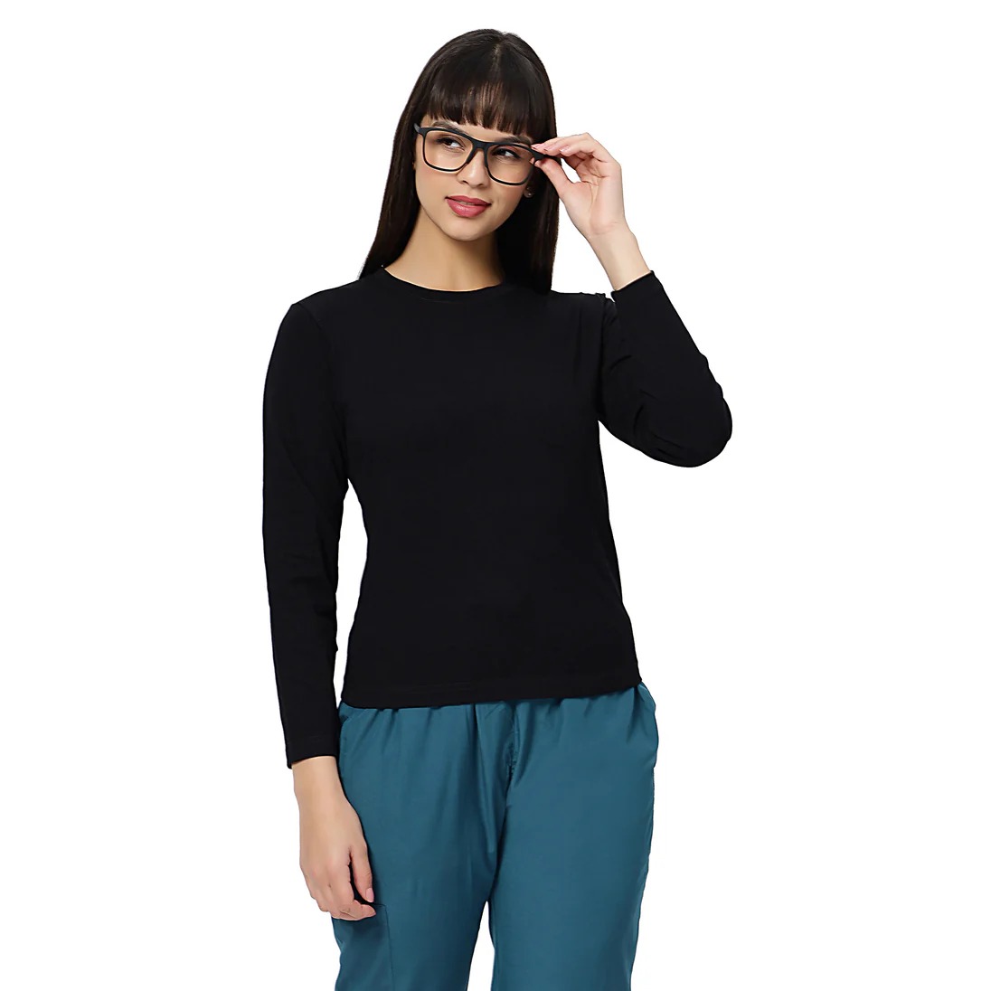 Áo lót đồng phục y tế cao cấp màu đen dành cho nữ