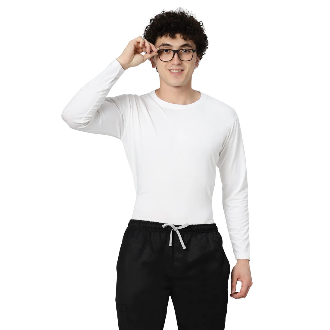 Áo lót đồng phục y tế cao cấp màu trắng dành cho nam