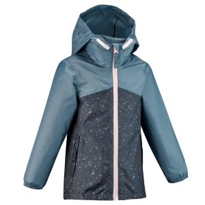 Áo khoác leo núi chống thấm nước cho trẻ em, 2-6 tuổi, MH100 Zip